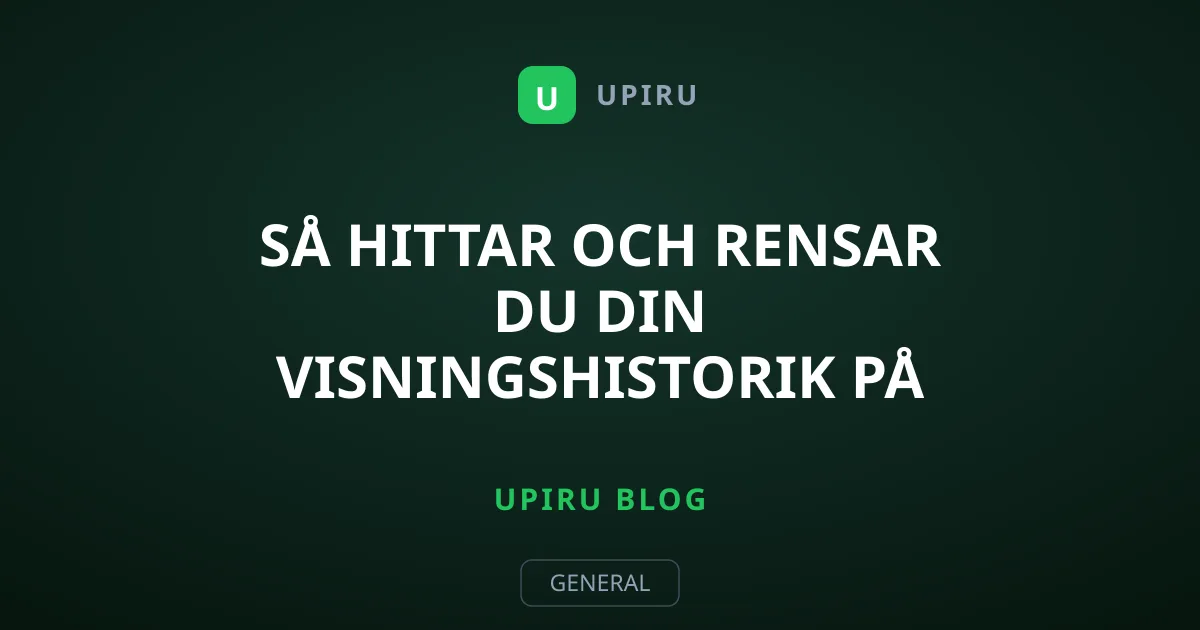 Så hittar och rensar du din visningshistorik på TikTok